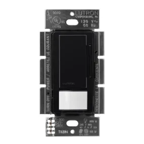Maestro 120V Occupancy/Vacancy Motion Sensor Switch with LED Dimmer PIR, Single Pole/Multi-Location, Black