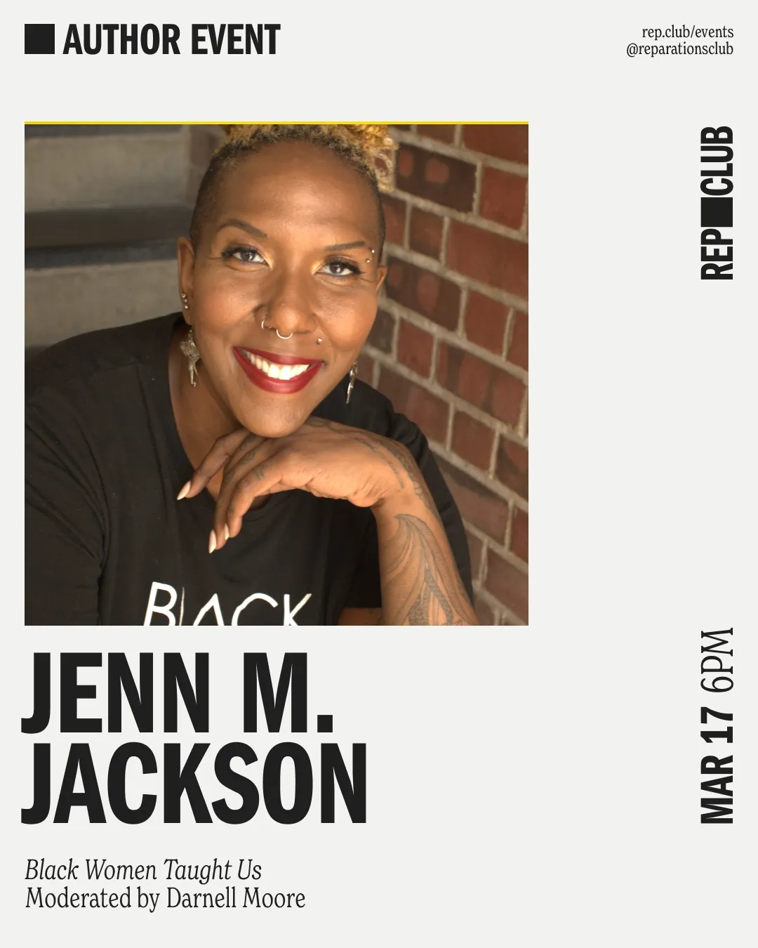 March 17th EVENT: Black Women Taught Us // Jenn M. Jackson   Darnell Moore
