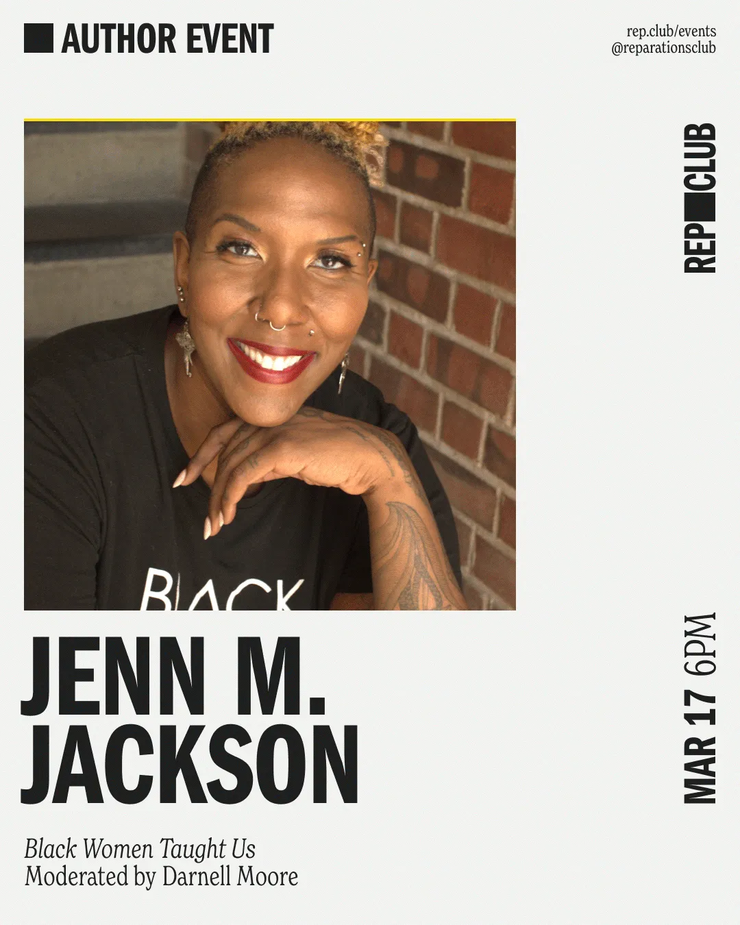 March 17th EVENT: Black Women Taught Us // Jenn M. Jackson   Darnell Moore