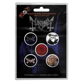 Mayhem "De Mysteriis Dom Sathanas" Button Pack