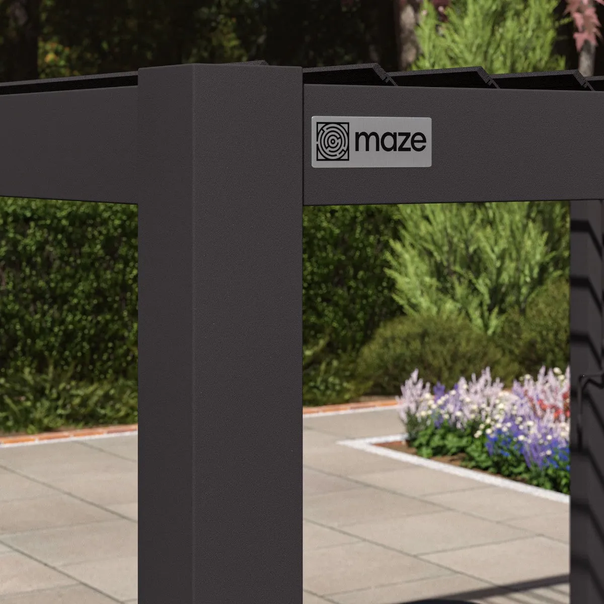 Maze Como Pergola Aluminium Square 4Mx4M Frame Only