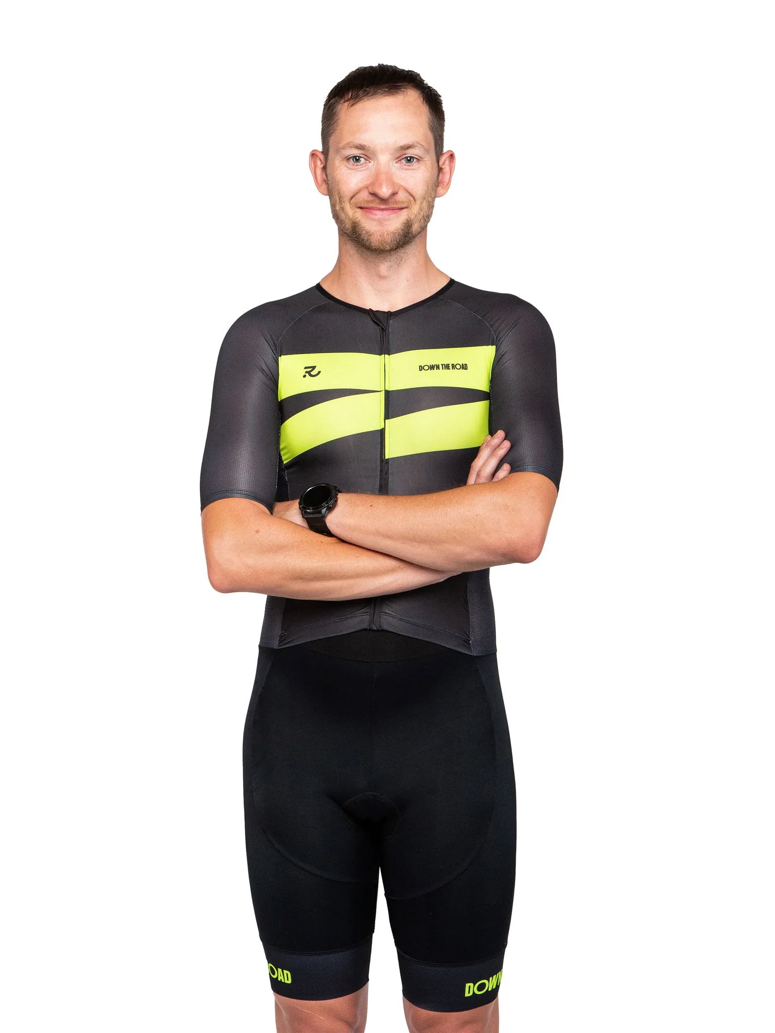 Men's Breakaway Trisuit -  Neon Green
