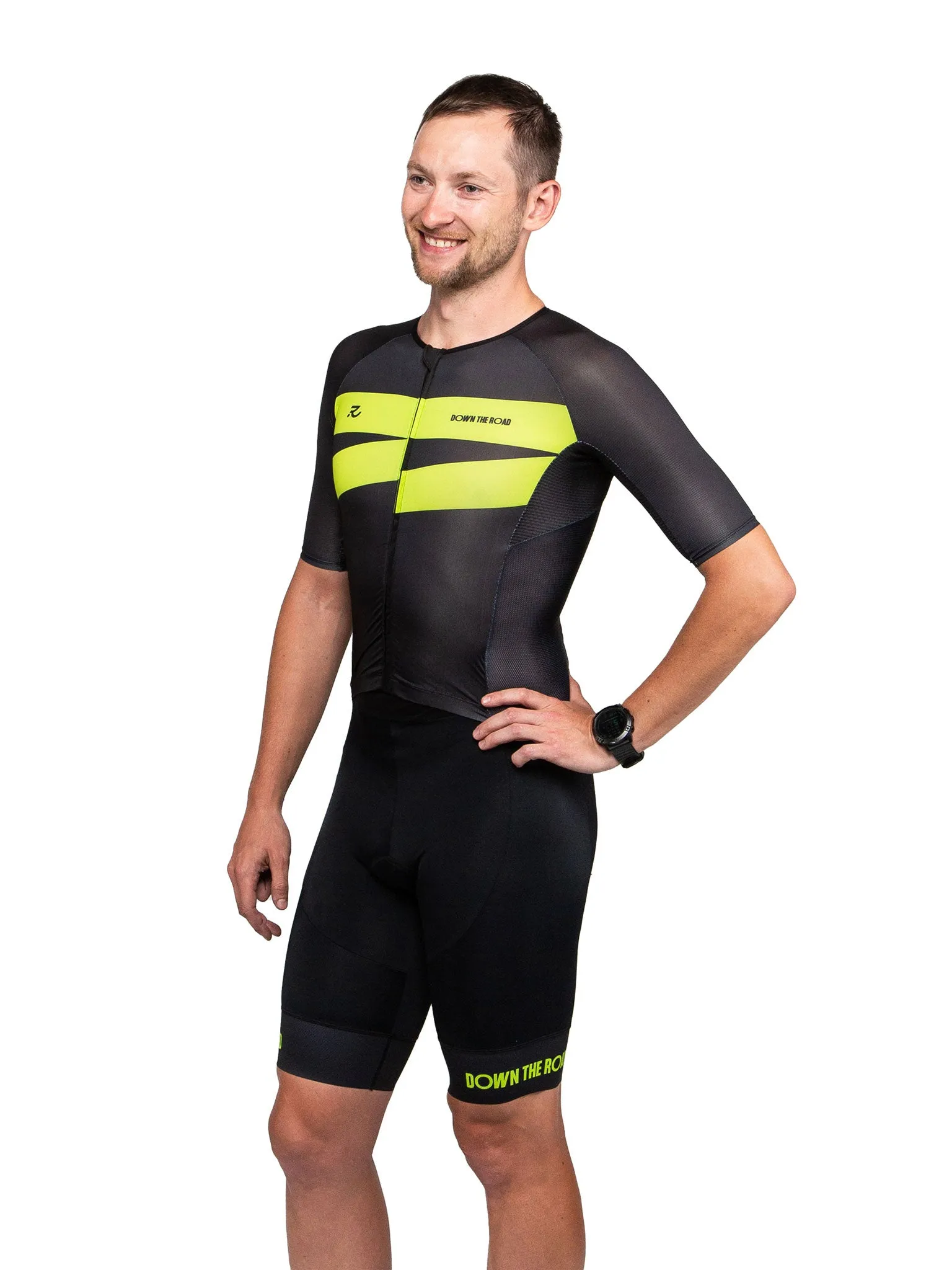 Men's Breakaway Trisuit -  Neon Green
