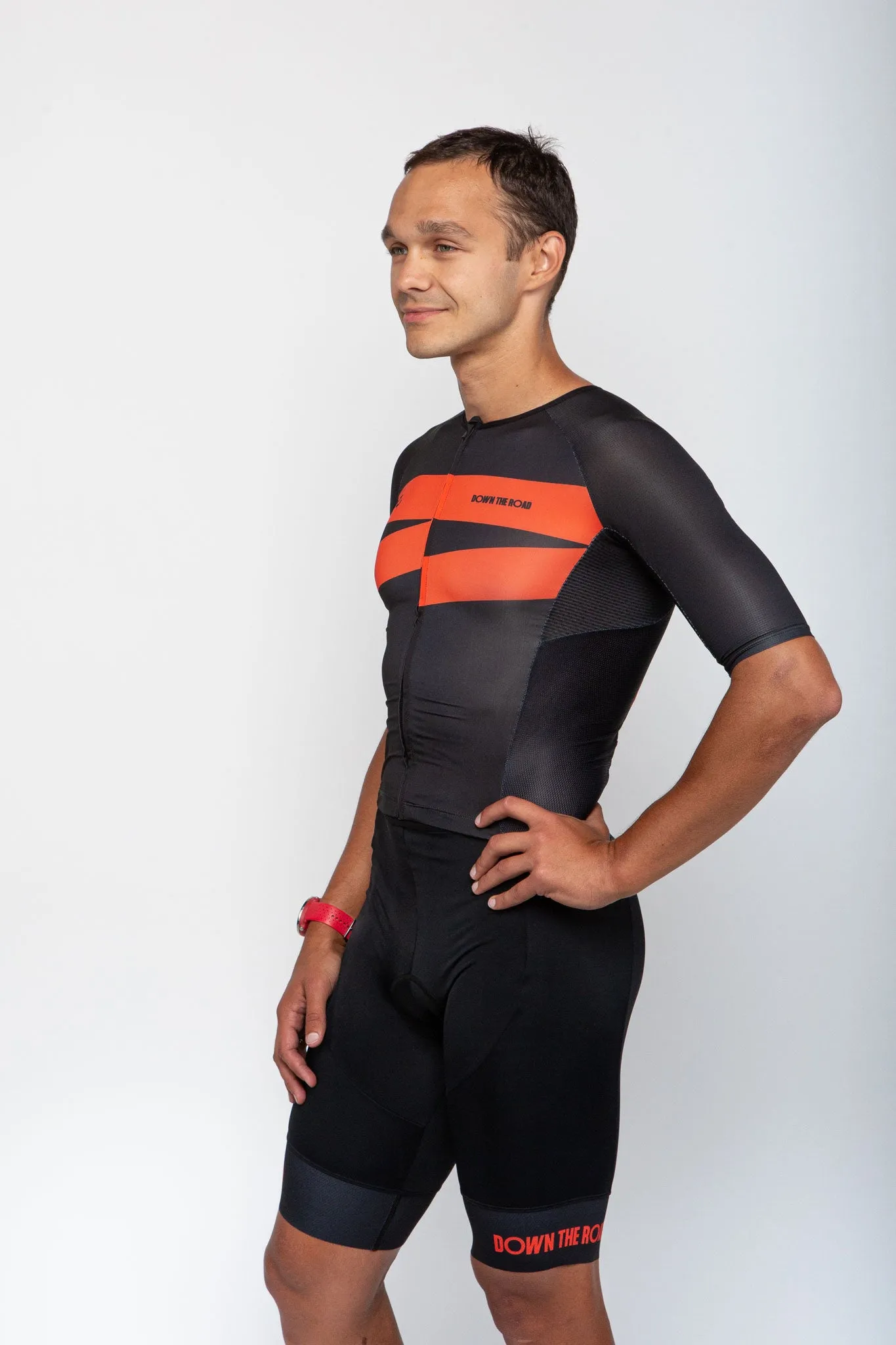 Men's Breakaway Trisuit -  Neon Orange