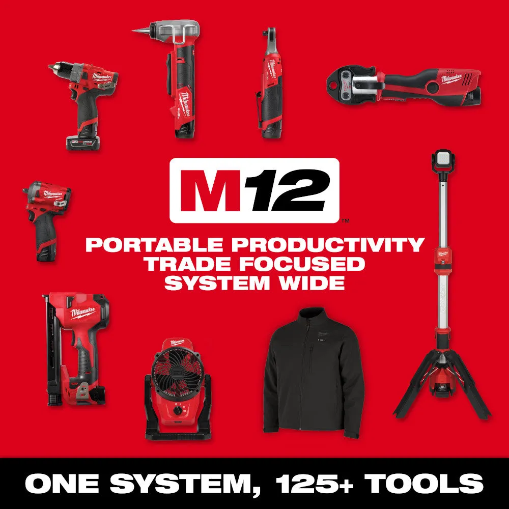 Milwaukee 2435CU-81 M12 12V Cable Stripper Kit for Copper Thhn/Xhhw - Recon