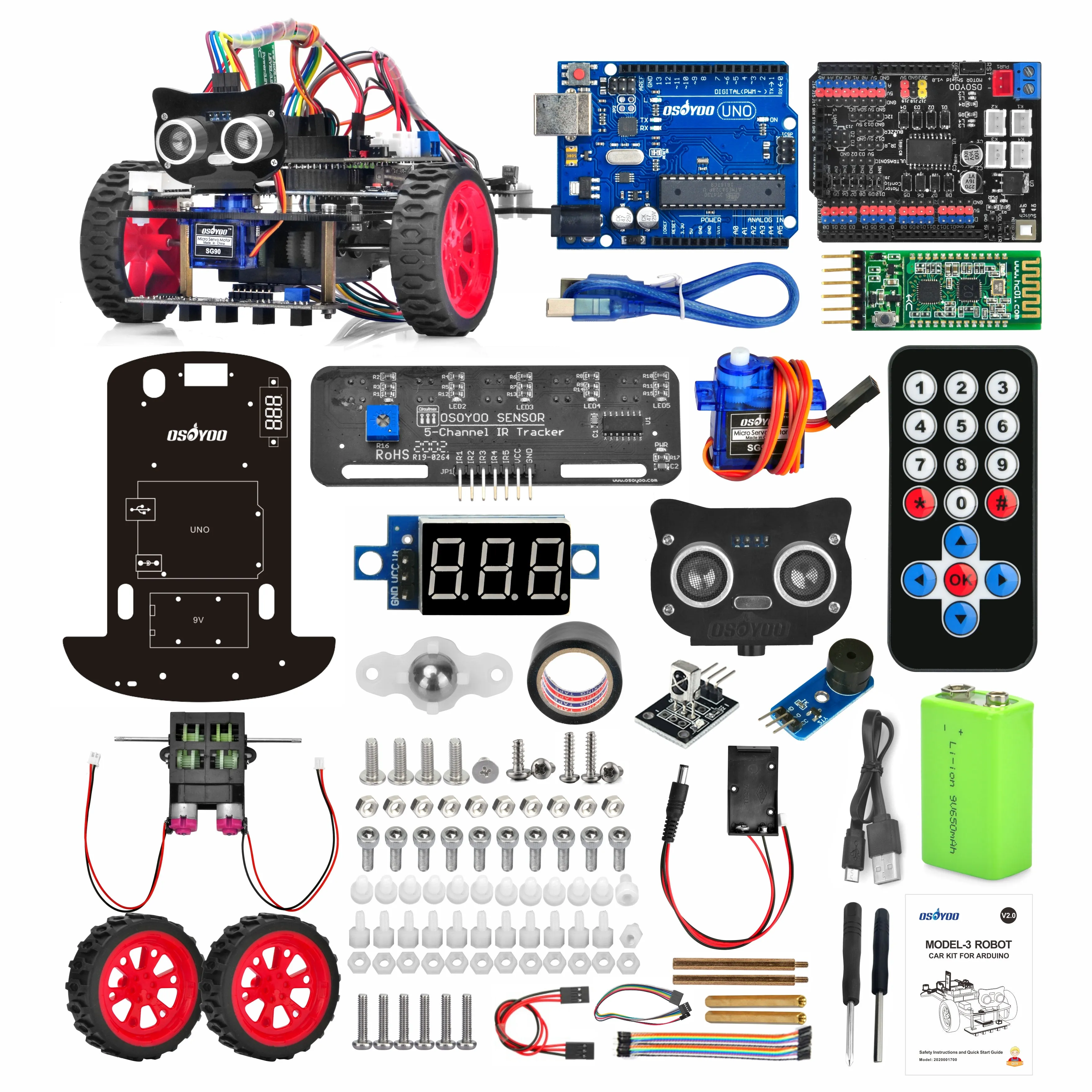 Model 3 Robot Car for Arduino Free Shipping to Europe,USA,Japan
