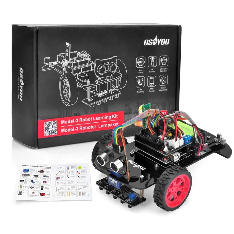 Model 3 Robot Car for Arduino Free Shipping to Europe,USA,Japan