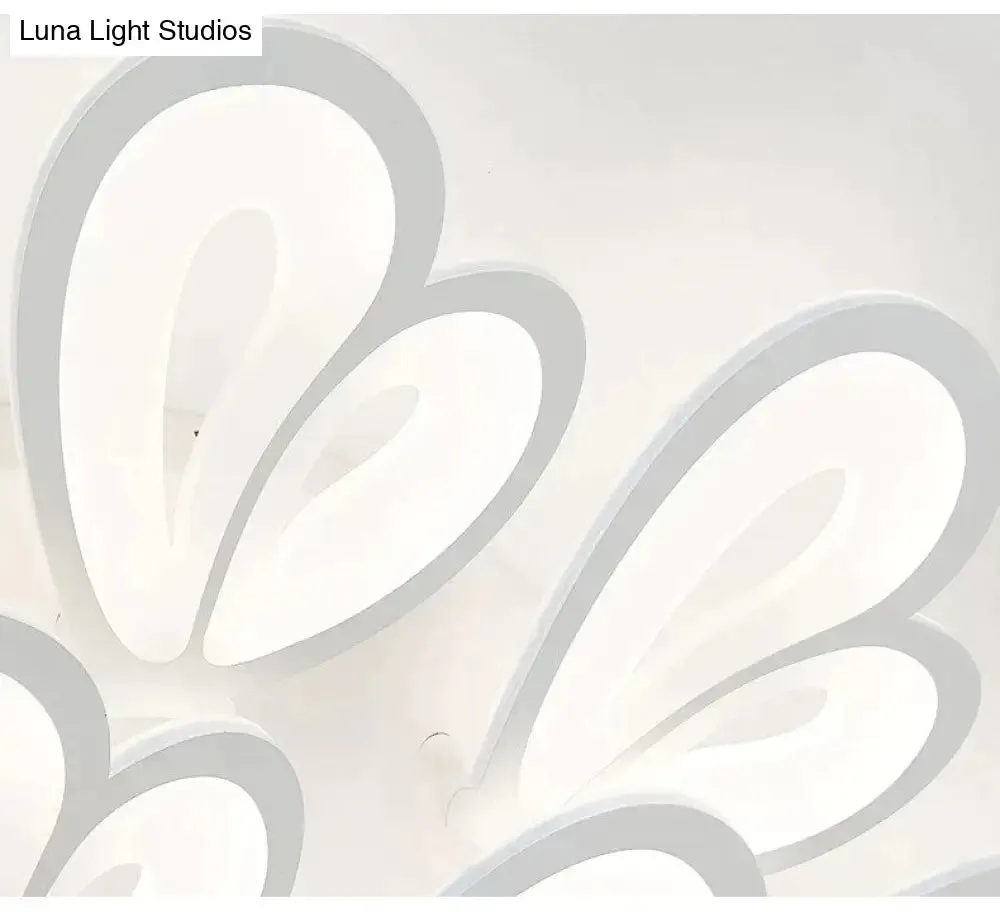 Modern Led Ceiling Light Butterfly Lamp Shape With Remote Control Acrylic Lights For Living Room Bedroom Home Lighting