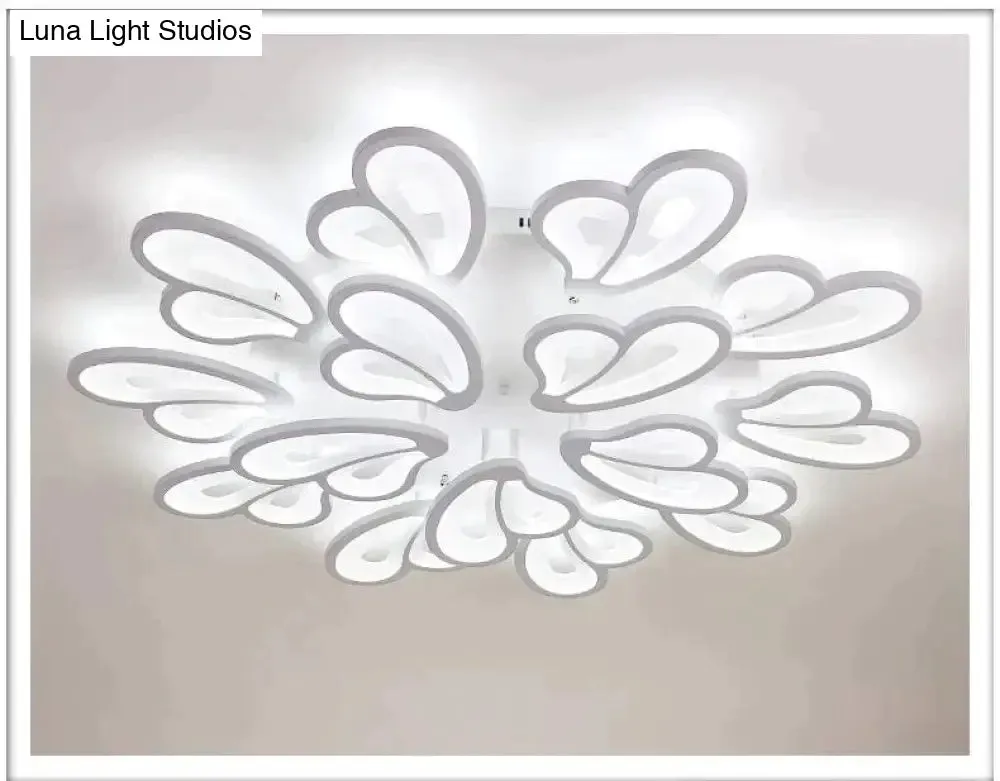Modern Led Ceiling Light Butterfly Lamp Shape With Remote Control Acrylic Lights For Living Room Bedroom Home Lighting