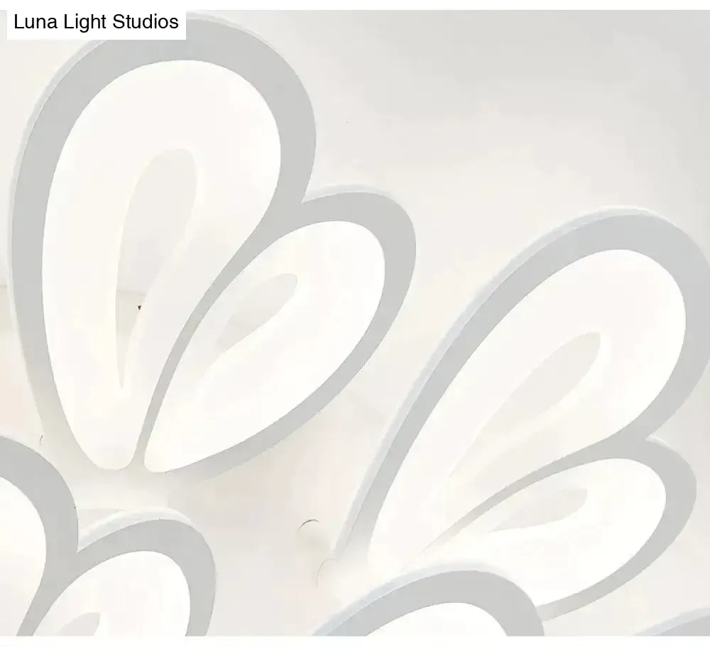 Modern Led Ceiling Light Butterfly Lamp Shape With Remote Control Acrylic Lights For Living Room Bedroom Home Lighting