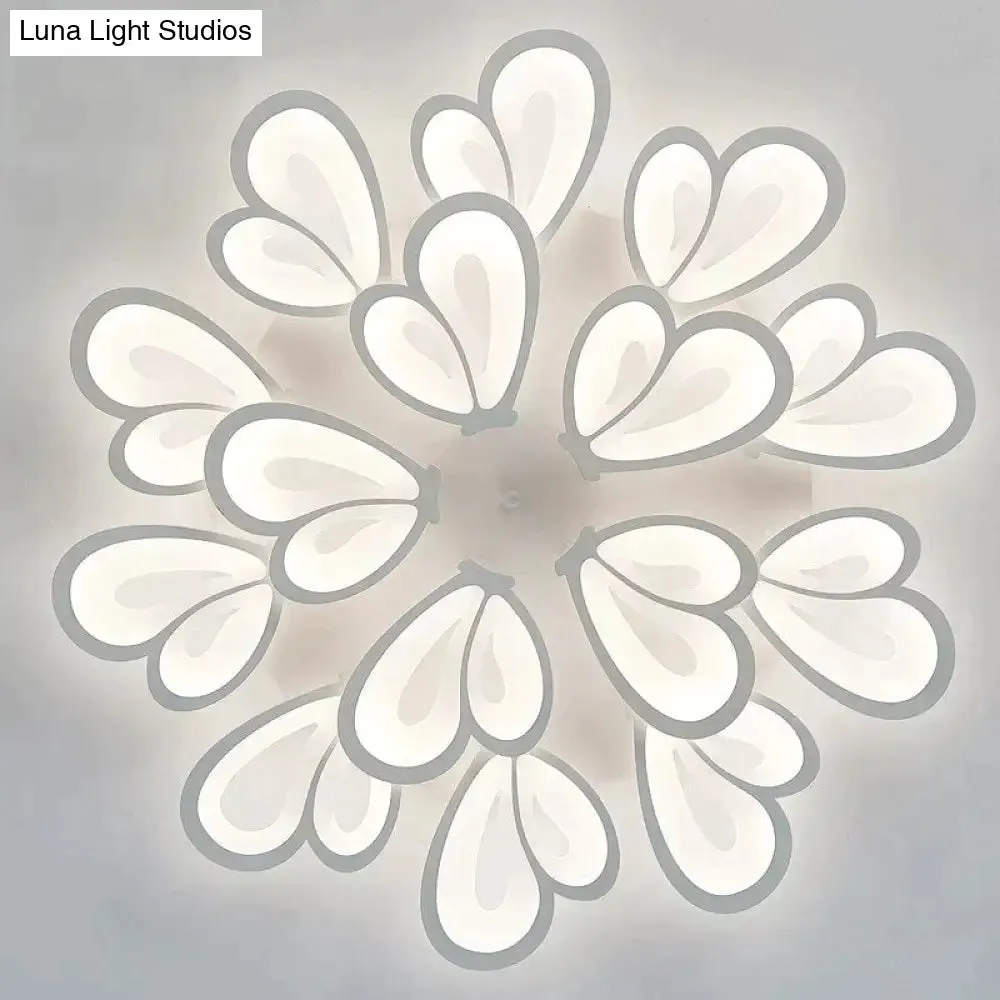 Modern Led Ceiling Light Butterfly Lamp Shape With Remote Control Acrylic Lights For Living Room Bedroom Home Lighting