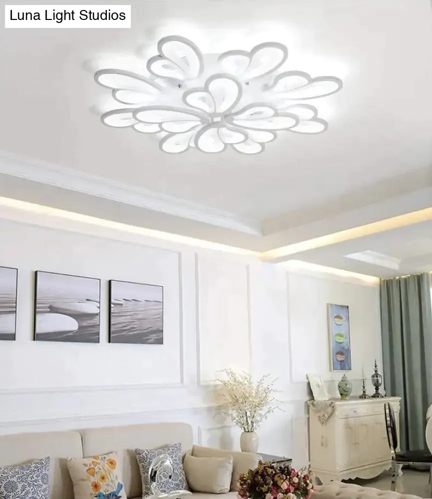 Modern Led Ceiling Light Butterfly Lamp Shape With Remote Control Acrylic Lights For Living Room Bedroom Home Lighting