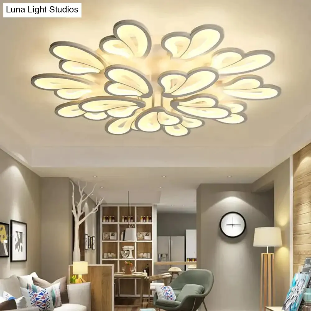 Modern Led Ceiling Light Butterfly Lamp Shape With Remote Control Acrylic Lights For Living Room Bedroom Home Lighting