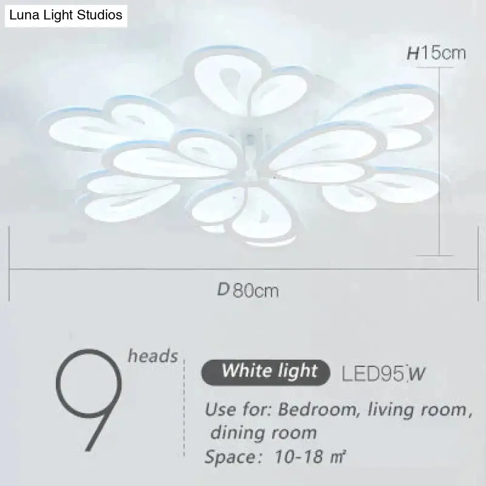 Modern Led Ceiling Light Butterfly Lamp Shape With Remote Control Acrylic Lights For Living Room Bedroom Home Lighting