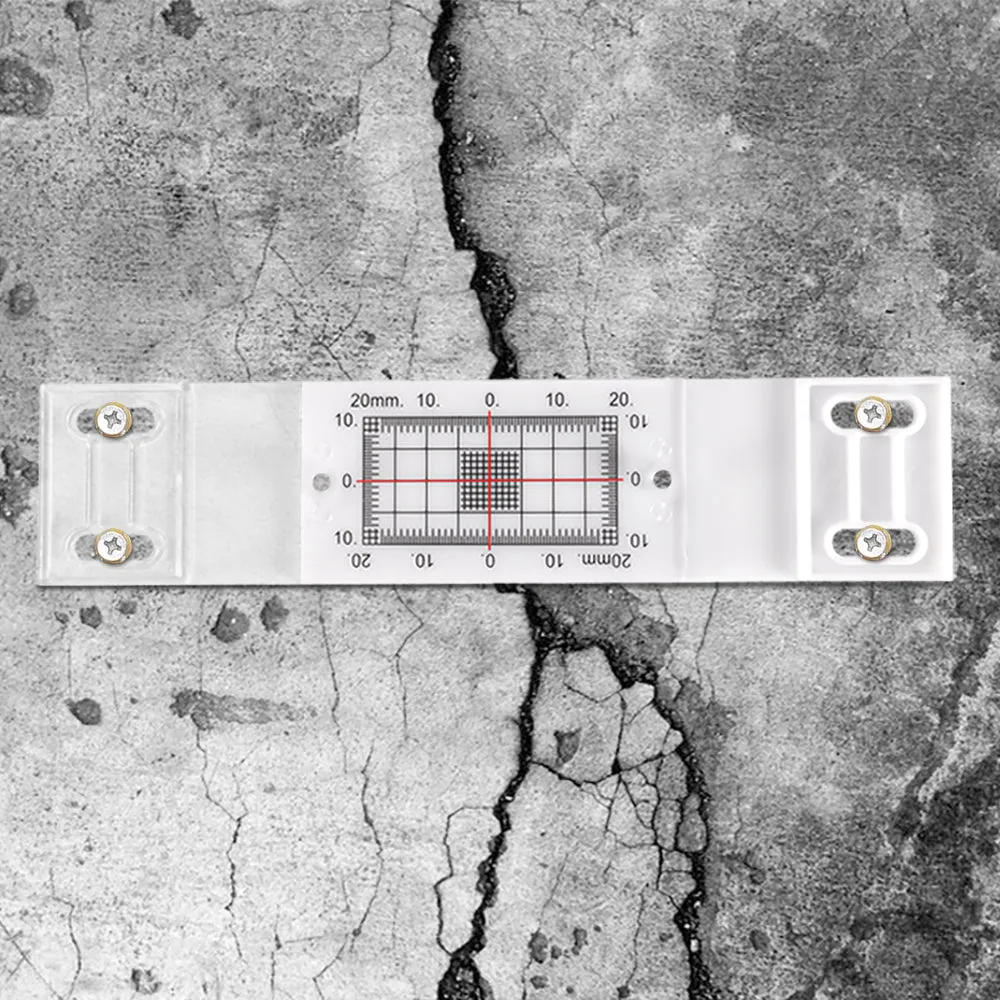 Mountlaser Crack Gauge Monitor,Crack Monitor with Updated Two Fixed adapter  for Monitoring Wall Deformation and Crack