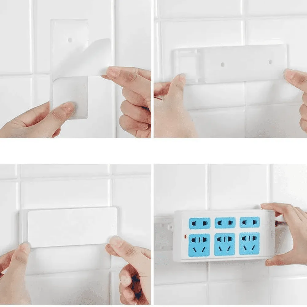 Multipurpose Self Adhesive Socket Holder (Pack Of 4)