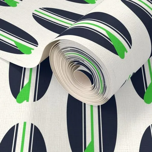 Navy Blue and Lime Green Surfboards Wallpaper