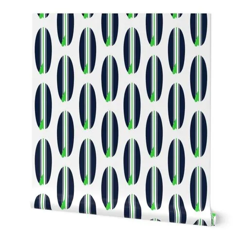 Navy Blue and Lime Green Surfboards Wallpaper