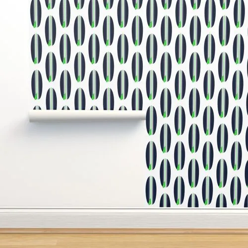 Navy Blue and Lime Green Surfboards Wallpaper