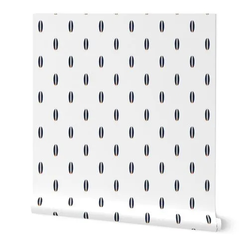 Navy Blue and Orange Classic Mini Size Surfboards Wallpaper
