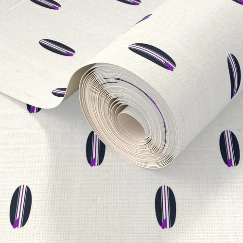 Navy Blue and Purple Mini Size Classic Surfboards Wallpaper