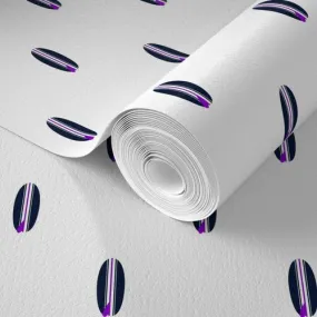 Navy Blue and Purple Mini Size Classic Surfboards Wallpaper