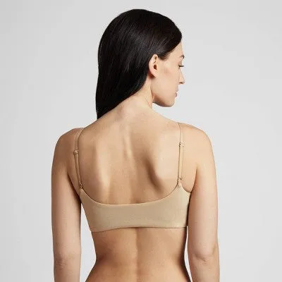 New - Slick Chicks Women's Side Fastener Adaptive Bra - Beige S