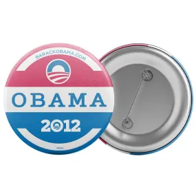 Obama Red, White and Blue Button