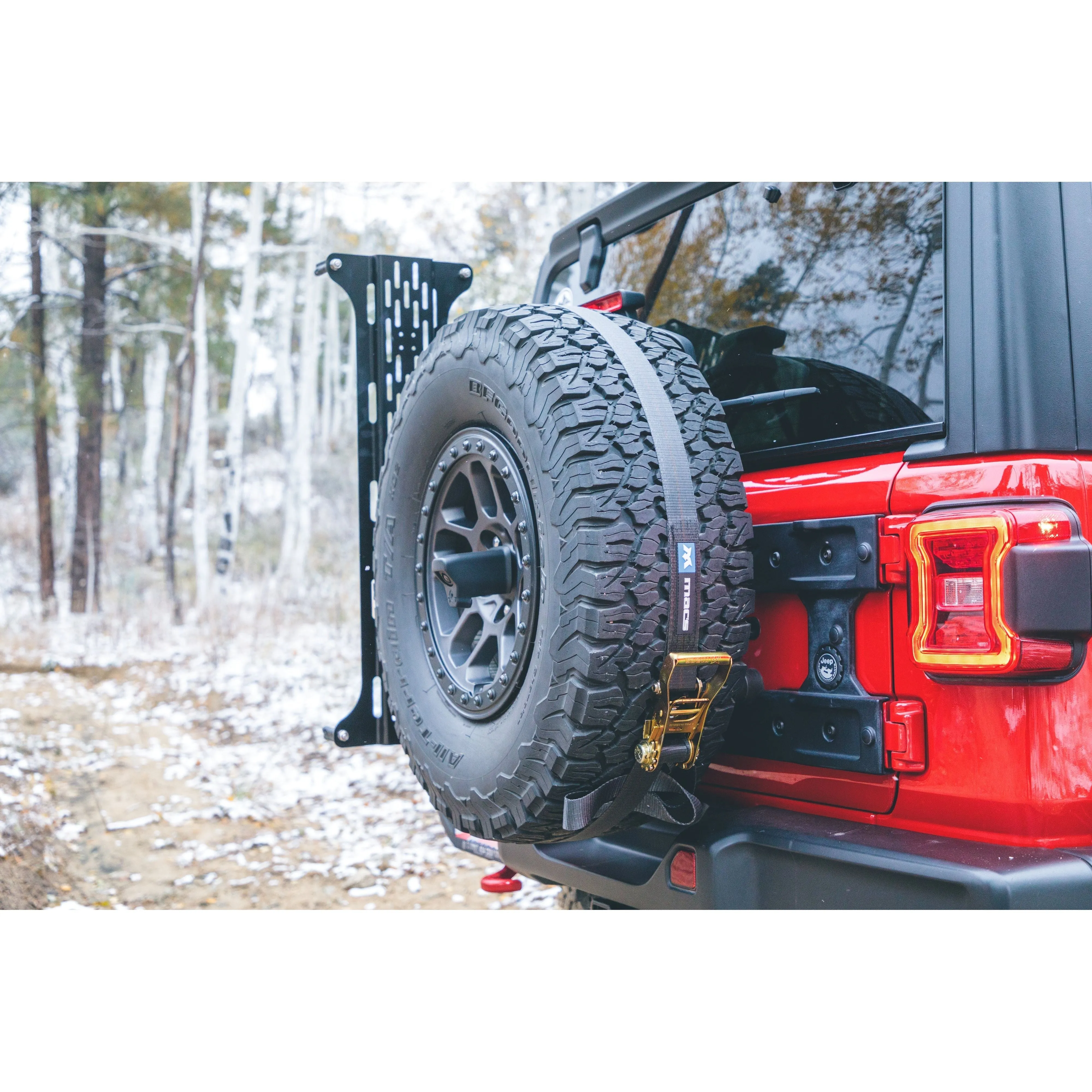 Overland Kitted Spare Tire Accessory Bracket