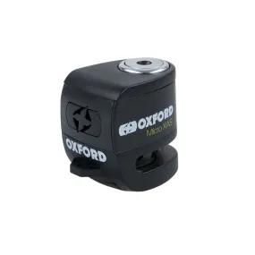 Oxford Micro XA5 Alarm Disc Lock Black Motorcycle & Scooter Security