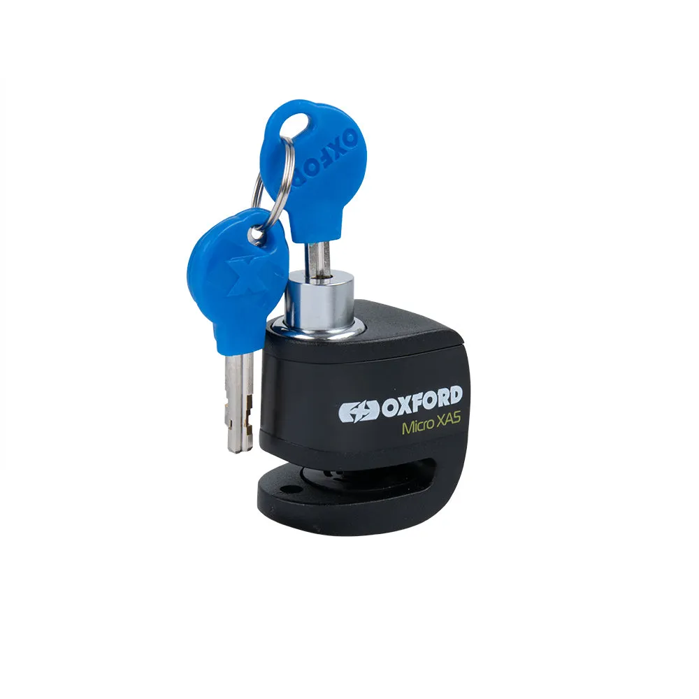 Oxford Micro XA5 Alarm Disc Lock Black Motorcycle & Scooter Security