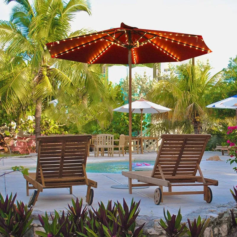 Patio Parasol String Light 8 Function Battery Box with Remote Control