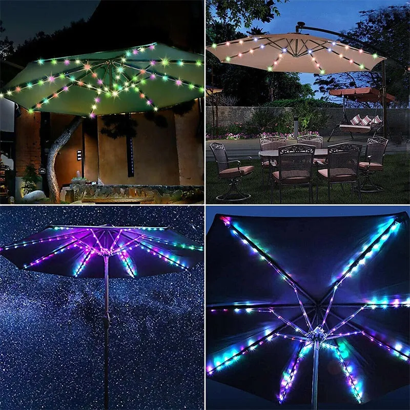 Patio Parasol String Light 8 Function Battery Box with Remote Control