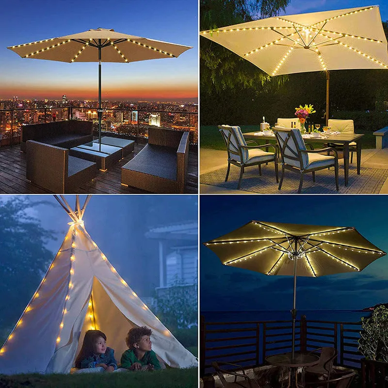 Patio Parasol String Light 8 Function Battery Box with Remote Control