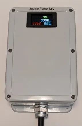Power Spy™ Customize Your Own, 30A 240v power monitor - Single plug to single outlet with kWh meter
