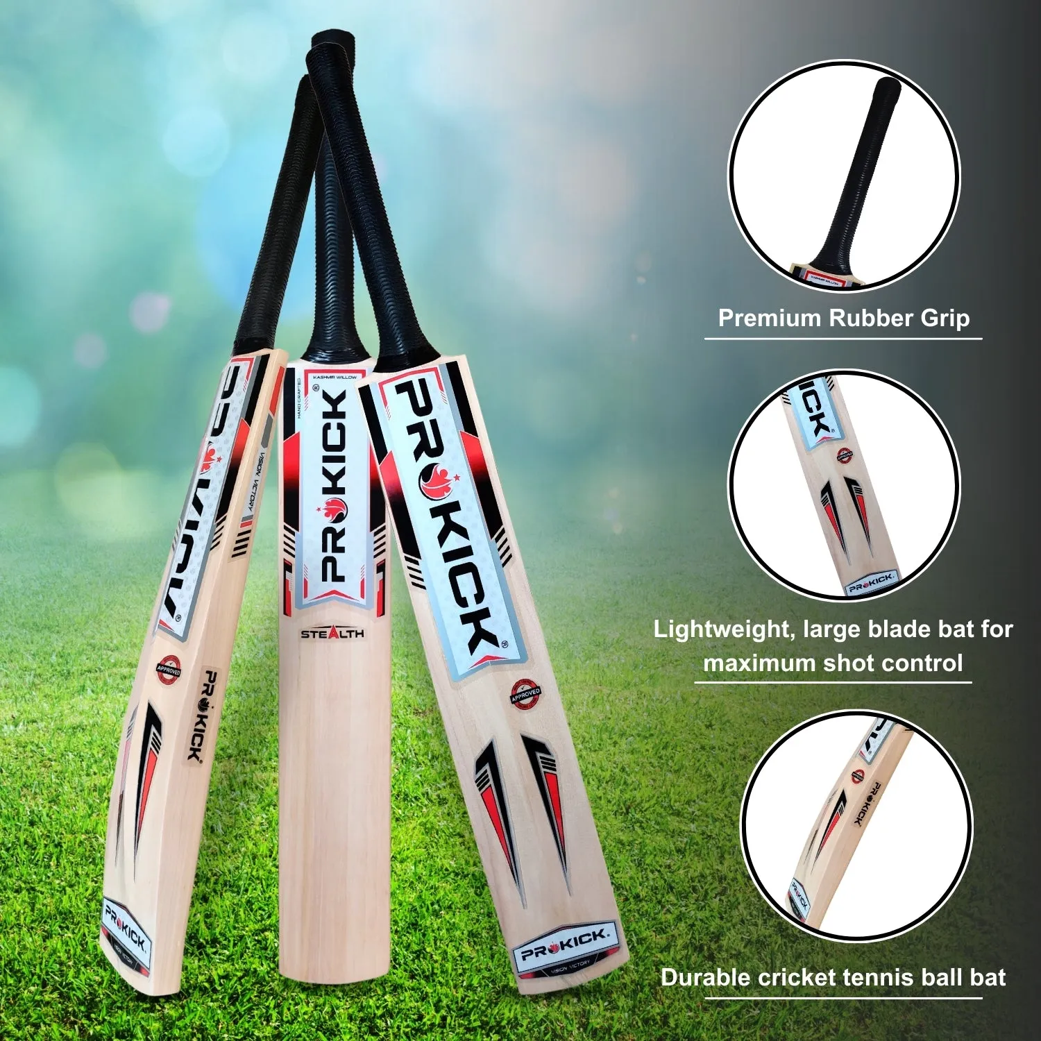 Prokick Stealth Kashmir Willow Cricket Bat