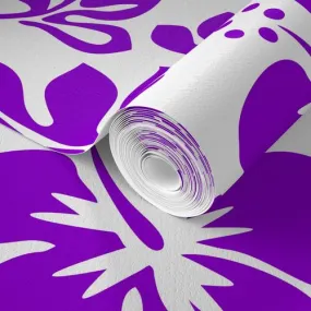 Purple Hawaiian Hibiscus Flowers Wallpaper