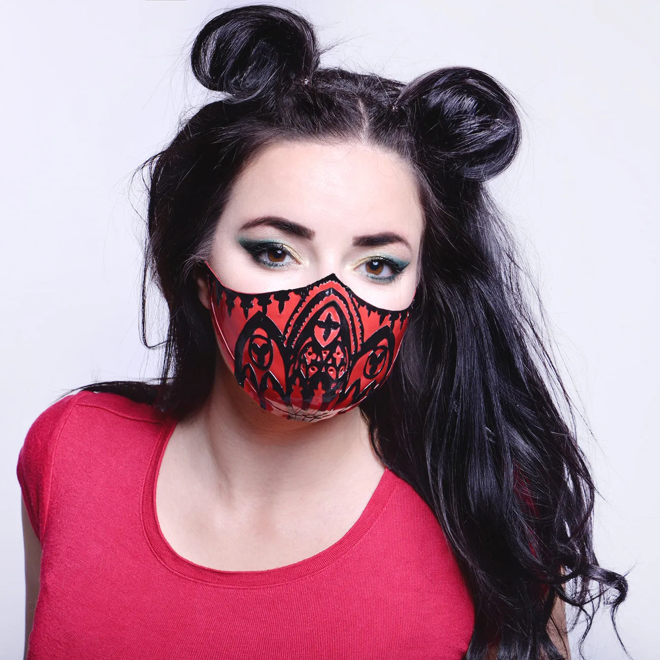 "Gothic Window" Latex Facemask with Inner Filter