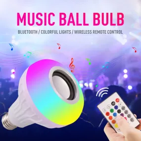 RGB Remote Control Bluetooth Music Light Bulb Led Smart Light Bulb Wifi Colorful Music Light Bulb Stage Light Smart Home