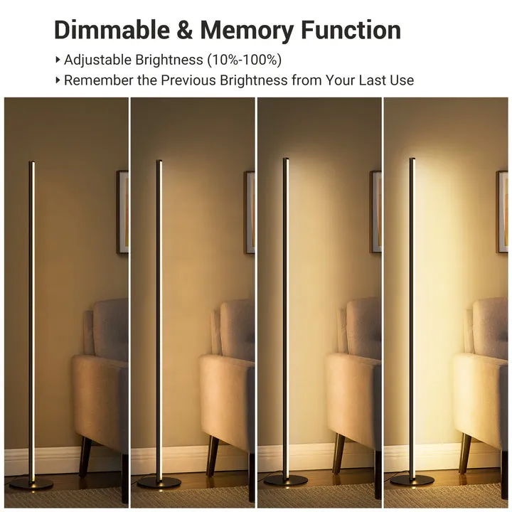 RGBW Corner Floor Lamp with Remote-HFLK02R