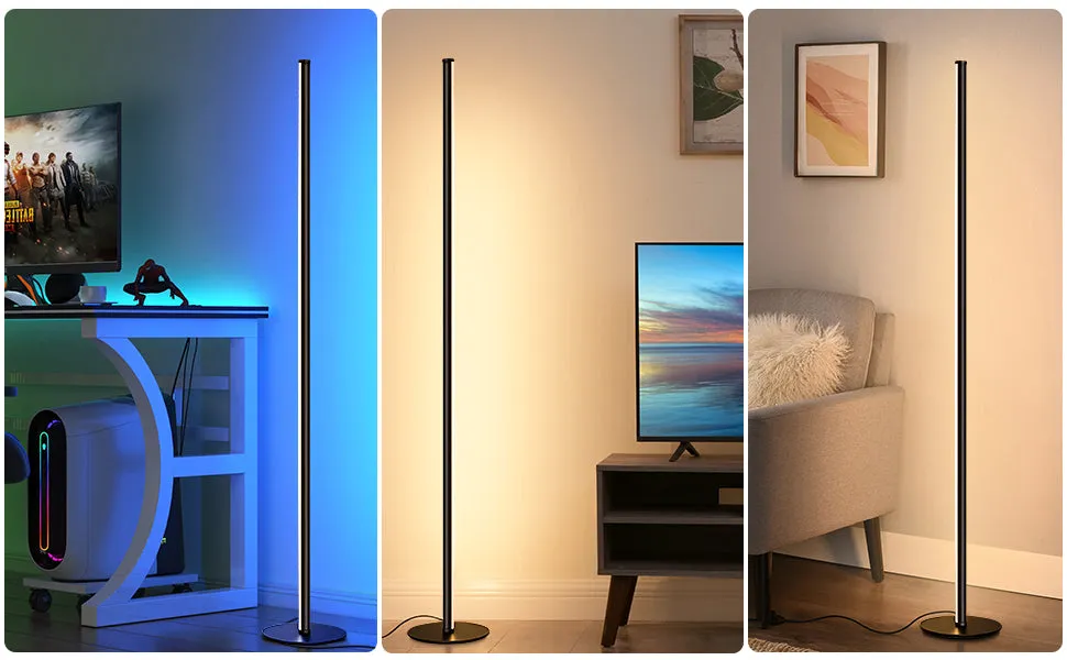 RGBW Corner Floor Lamp with Remote-HFLK02R