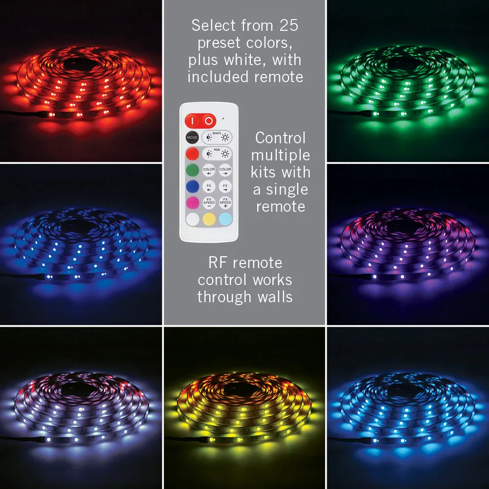 RibbonFlex Home RGBW Multicolor Indoor/Outdoor LED Strip Light Tape, 24V, 1456 Lumens, 24W, 3000K