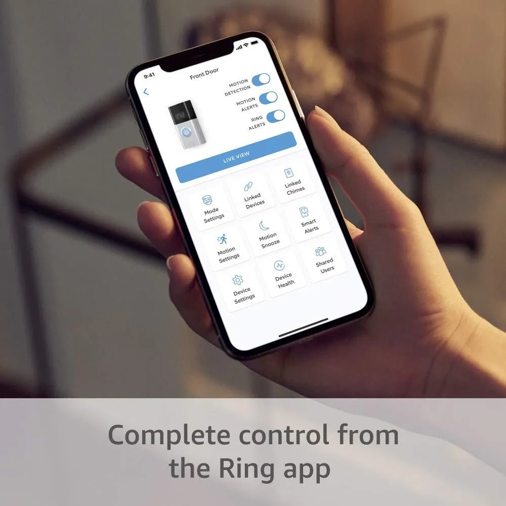 Ring Video Doorbell 3 Enhanced WiFi Improved Motion Detection (Refurbished)