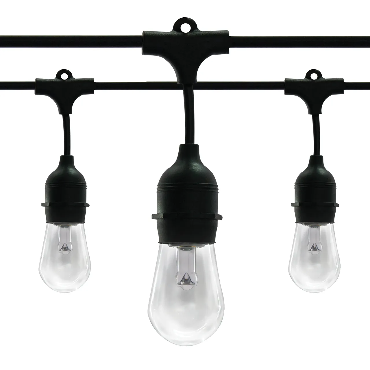 Satco S11290 24' RGB and Warm White 10-Light Outdoor String Light