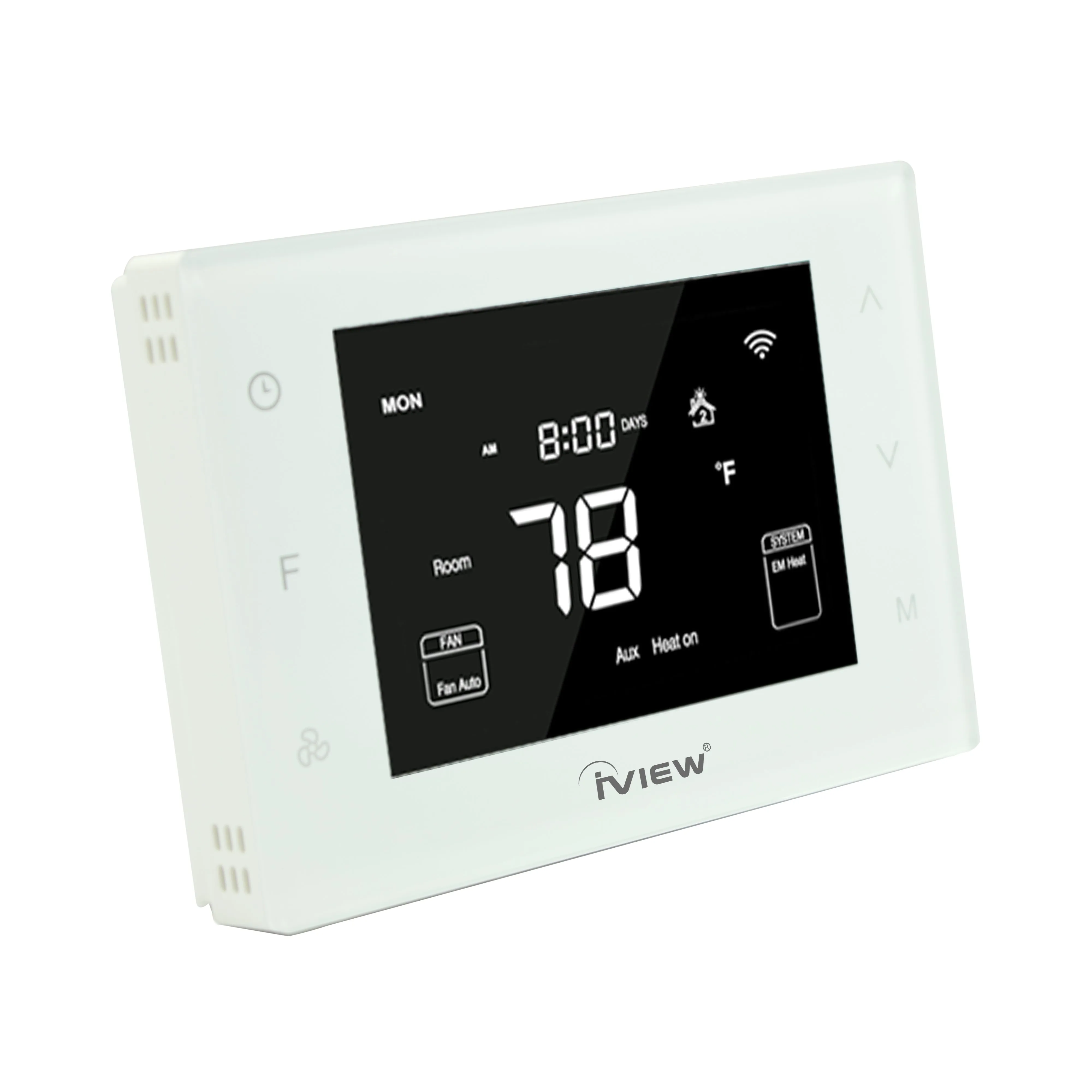 Smart Thermostat 4.3" LCD Display, NTC Thermistor with Schedule, Hold and Hold Until Modes