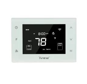 Smart Thermostat 4.3" LCD Display, NTC Thermistor with Schedule, Hold and Hold Until Modes