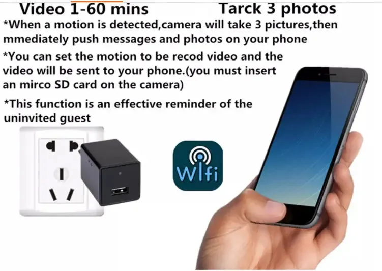 Spy Camera-1080P Hisilicon Wifi Loop Recording Spy Camera