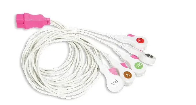 Stryker Sustainability 33136T Disposable 5 Lead Cable & Lead System Wire Bx/10