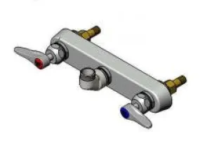 T&S Brass B1125-LN Workboard Faucet Less Spout 8"