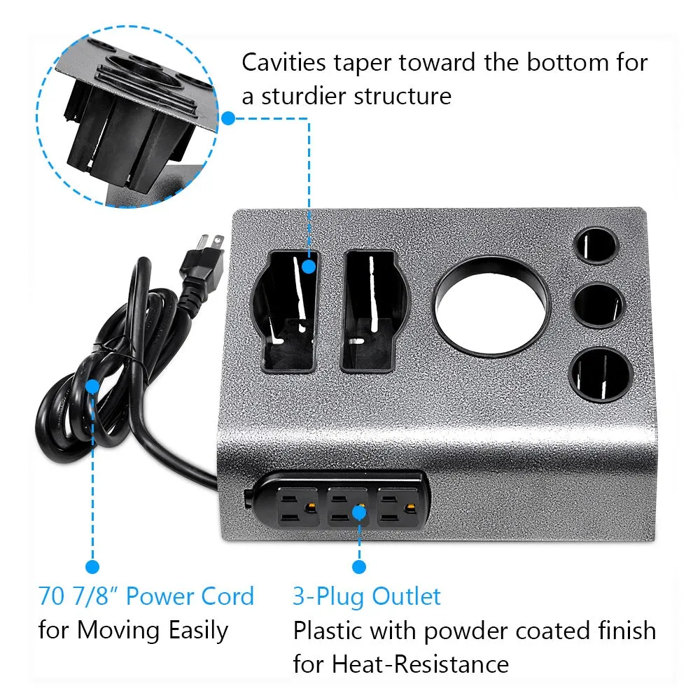 TheLAShop Hair Tool Organizer with Outlets